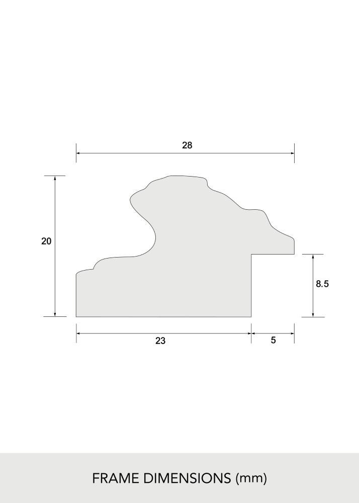 Rám Swirl Akrylové sklo Zlatá 30x40 cm