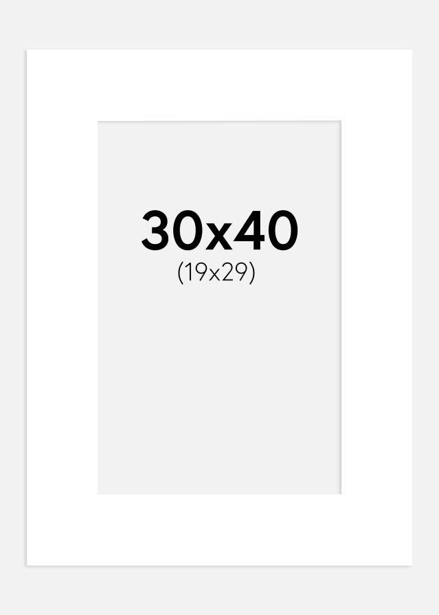 Pasparta Krída bílá 30x40 cm (19x29 cm)