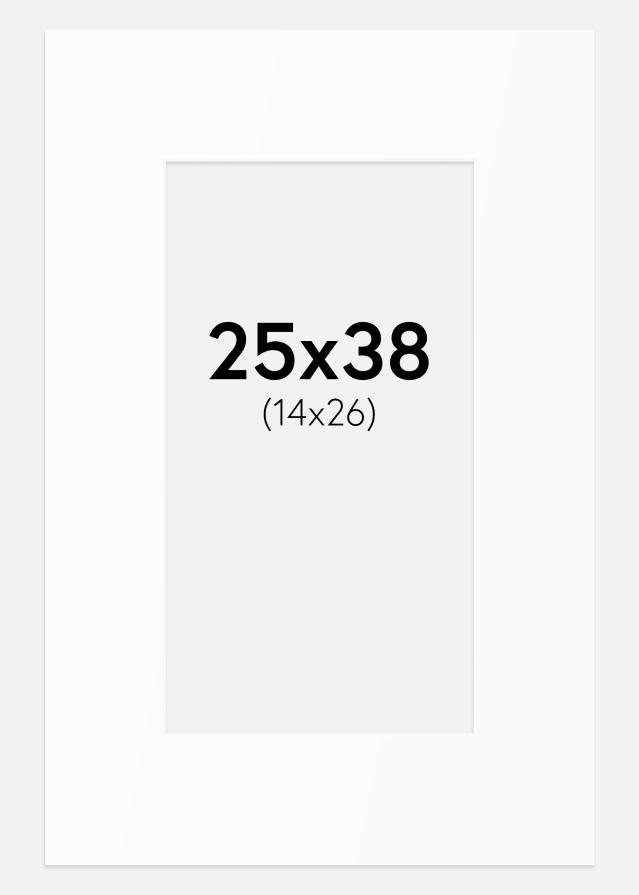 Pasparta Bílý Standard (Bílé Jádro) 25x38 cm (14x26)