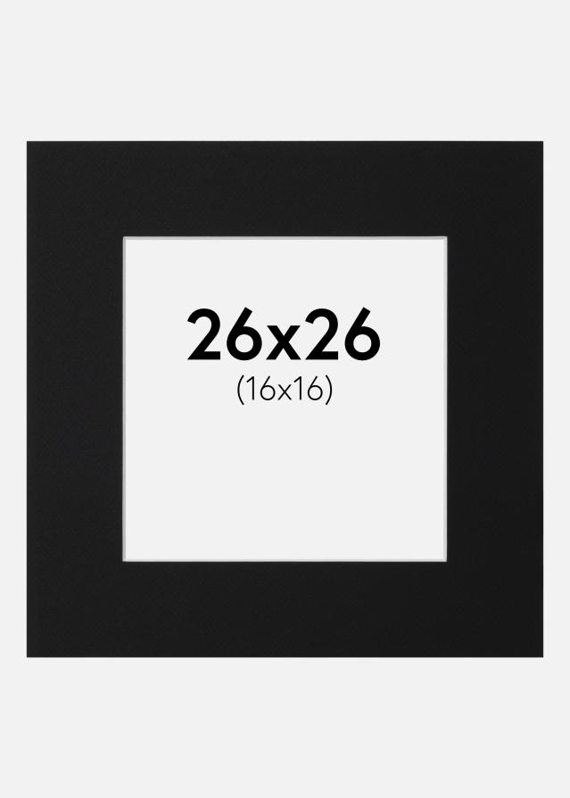 Pasparta Černý Standard (Bílé Jádro) 26x26 cm (16x16)