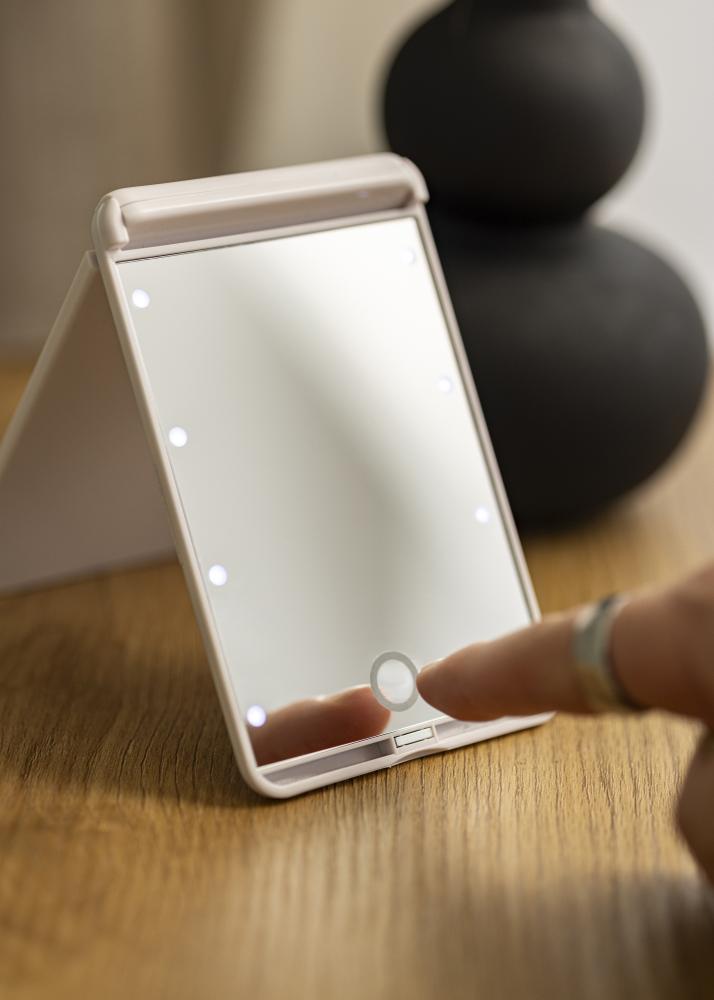 KAILA Make-up zrcátko Fold III Bílá - 13x9 cm