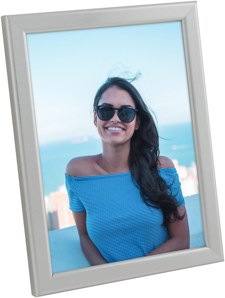 Rám Slim Matný Antireflexní sklo Stríbrná 15x20 cm