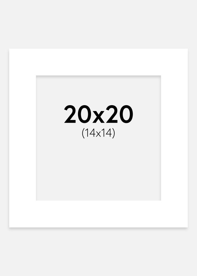 Pasparta Krída bílá 20x20 cm (14x14 cm)