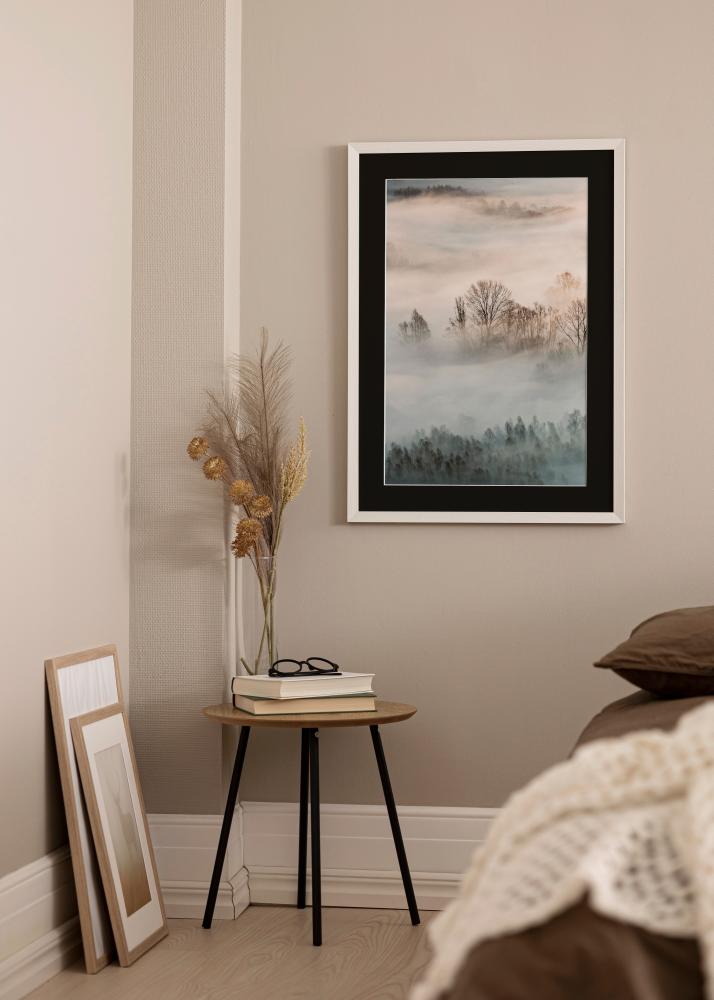 Rám Fiorito Bílá 40x50 cm - Pasparta Cerná 12x16 inches