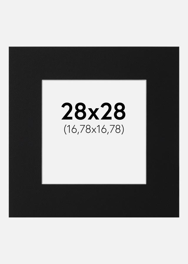 Pasparta Černý Standard (Bílé Jádro) 28x28 cm (16,78x16,78)