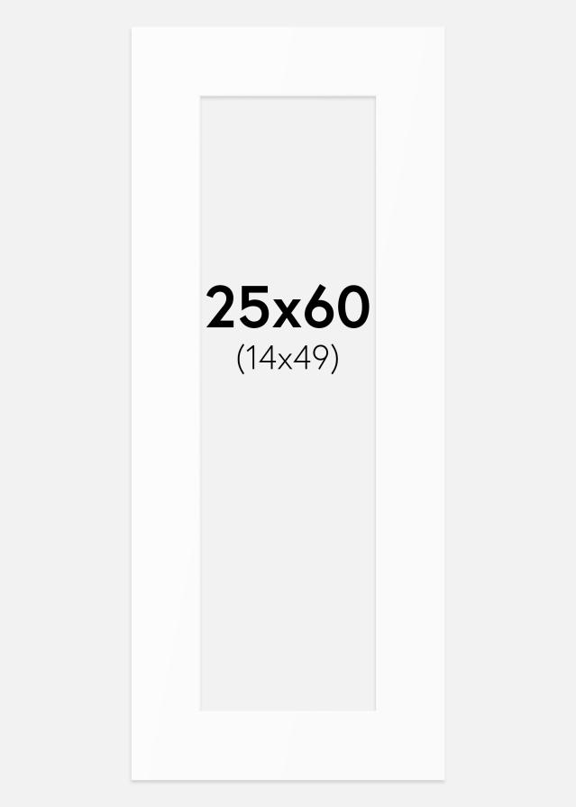 Pasparta Bílý Standard (Bílé Jádro) 25x60 cm (14x49)