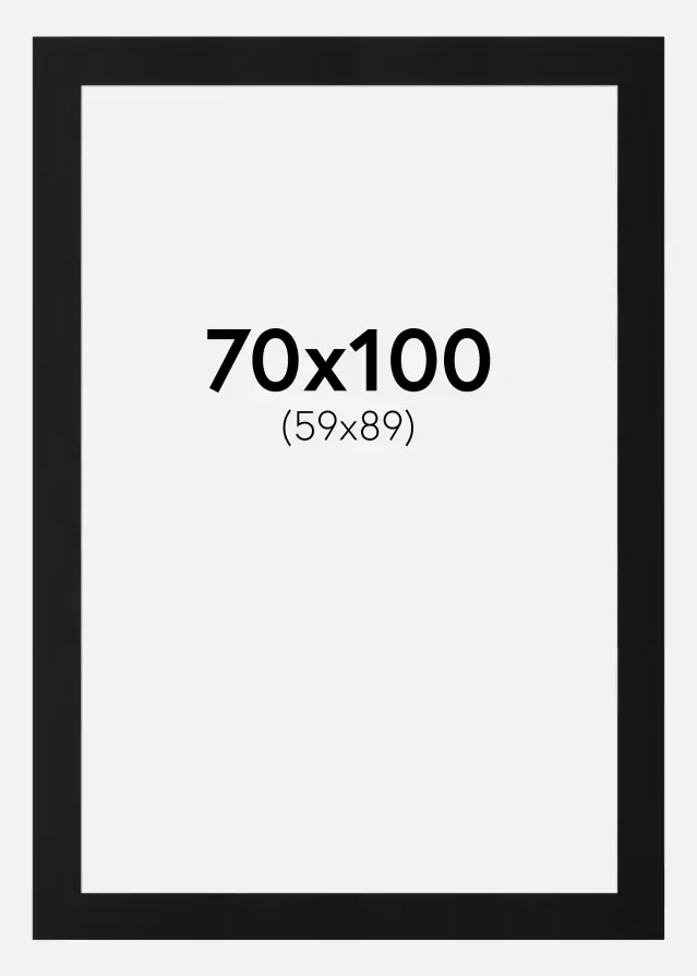 Pasparta Canson Cerná Bílý stred 70x100 cm (59x89)