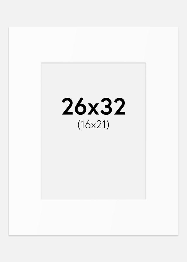 Pasparta Bílý Standard (Bílé Jádro) 26x32 cm (16x21)