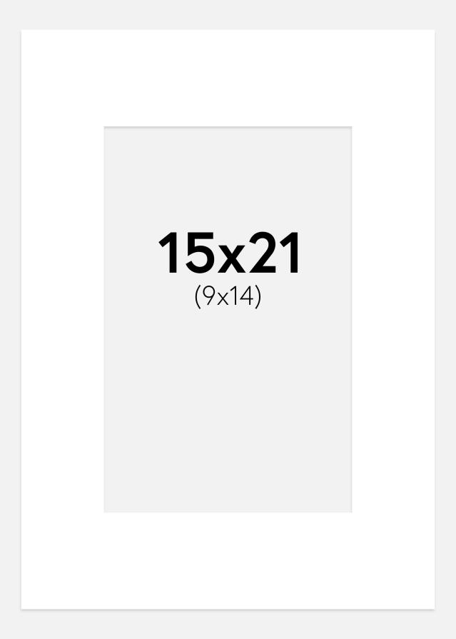 Pasparta Krída bílá 15x21 cm (9x14 cm)