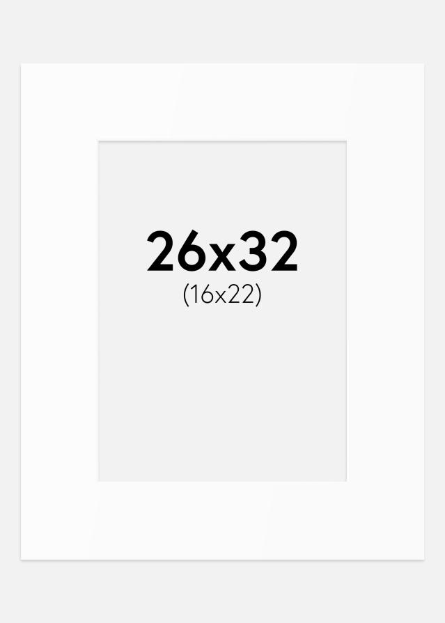 Pasparta Bílý Standard (Bílé Jádro) 26x32 cm (16x22)