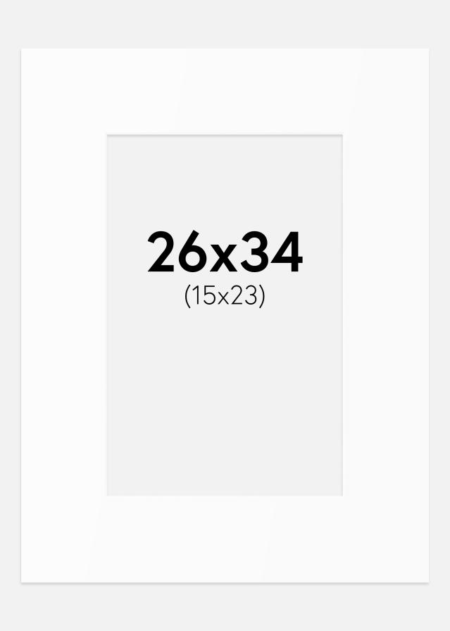 Pasparta Bílý Standard (Bílé Jádro) 26x34 cm (15x23)