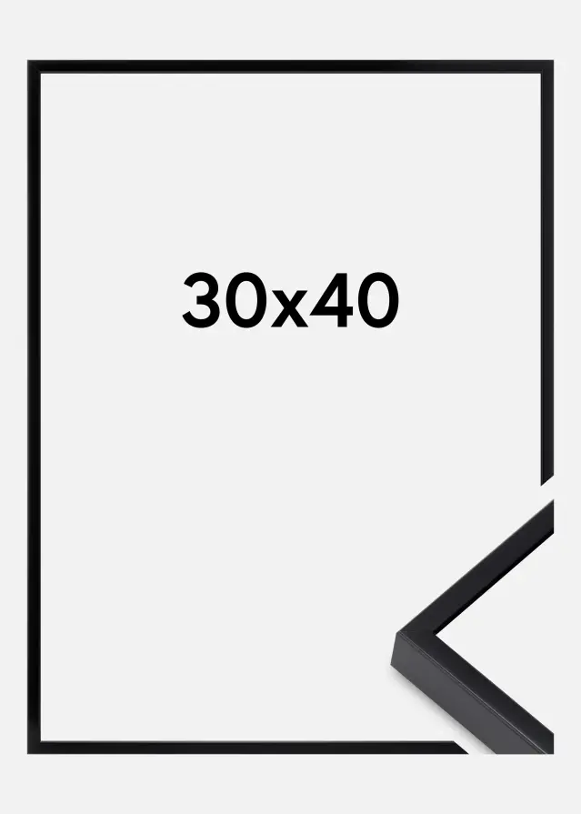 Hliníkový rám Akrylové sklo Cerná 30x40 cm