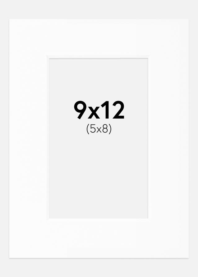 Pasparta Bílá Standardní Bílý stred 9x12 cm (5x8)