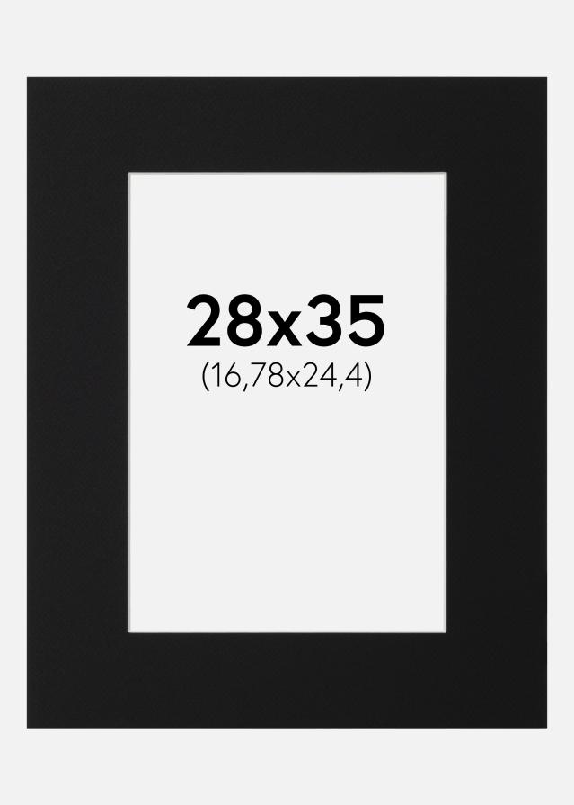 Pasparta Černý Standard (Bílé Jádro) 28x35 cm (16,78x24,4)