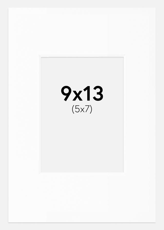 Pasparta Bílá Standardní Bílý stred 9x13 cm (5x7)