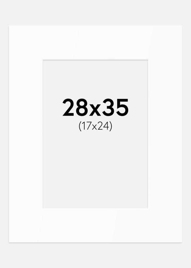 Pasparta Bílý Standard (Bílé Jádro) 28x35 cm (17x24)