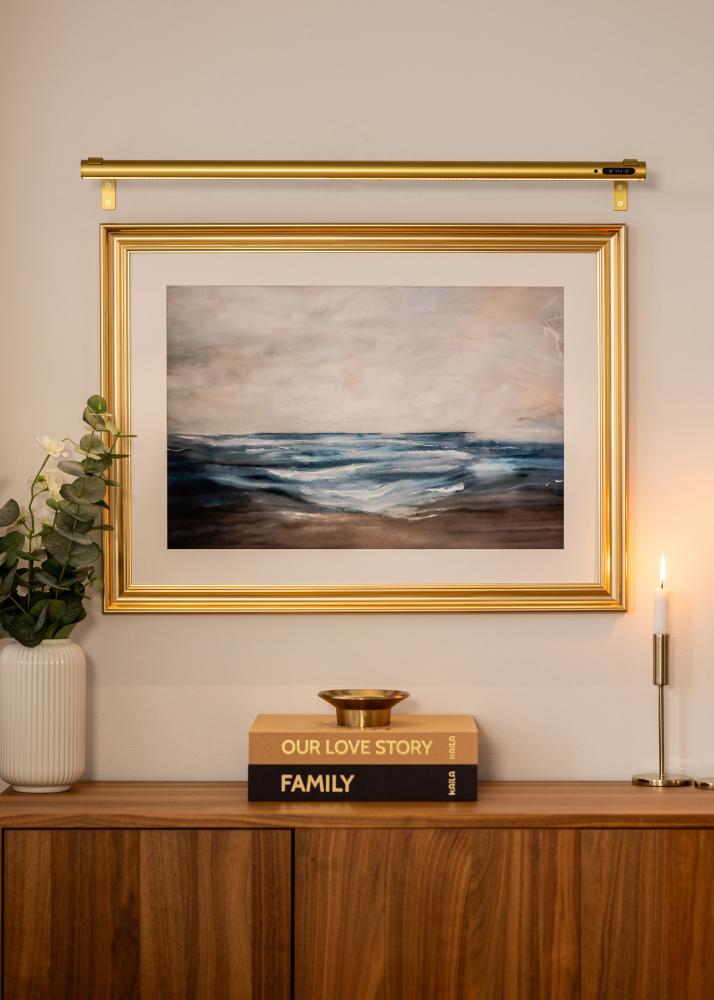 KAILA Brilliance Bateriově poháněné osvětlení obrazu 80 cm - Zlatá