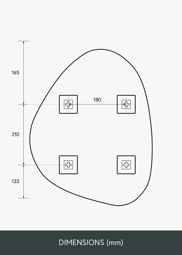 KAILA Zrcadlo Bump 40x51 cm