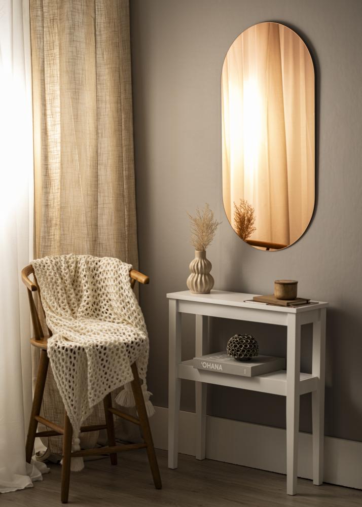 KAILA Zrcadlo Oválné Rose Gold 50x100 cm