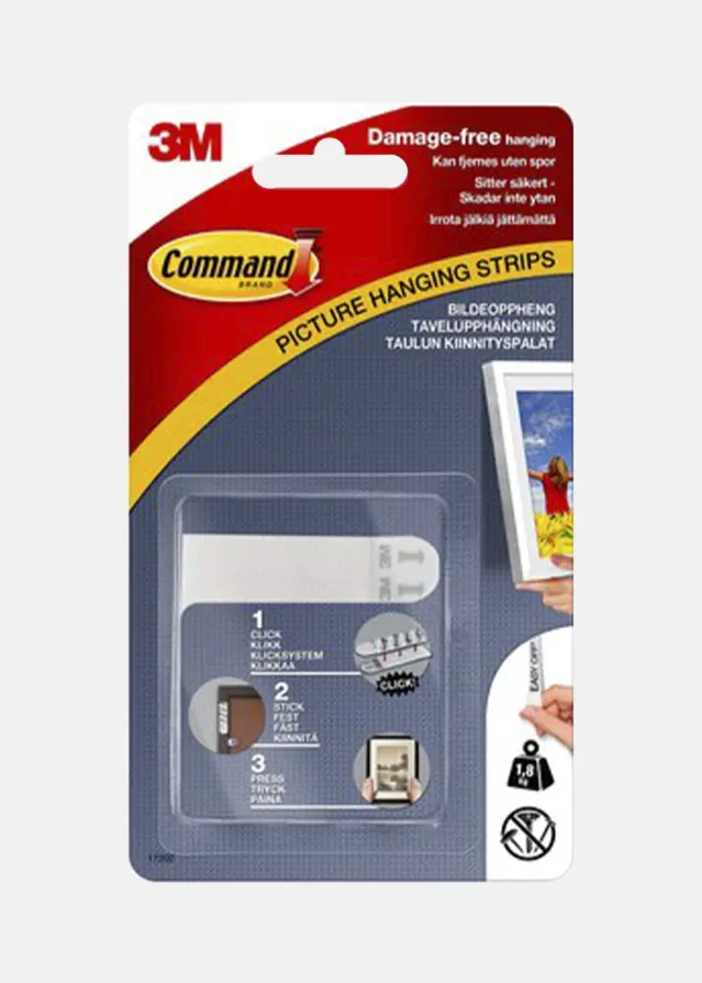 3M Command Small Vešák na obraz Bílá - 2 kg