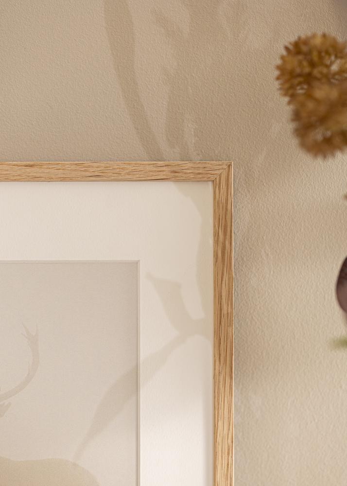 Rám Oslo Dub 60x80 cm - Pasparta Bílá 50x70 cm