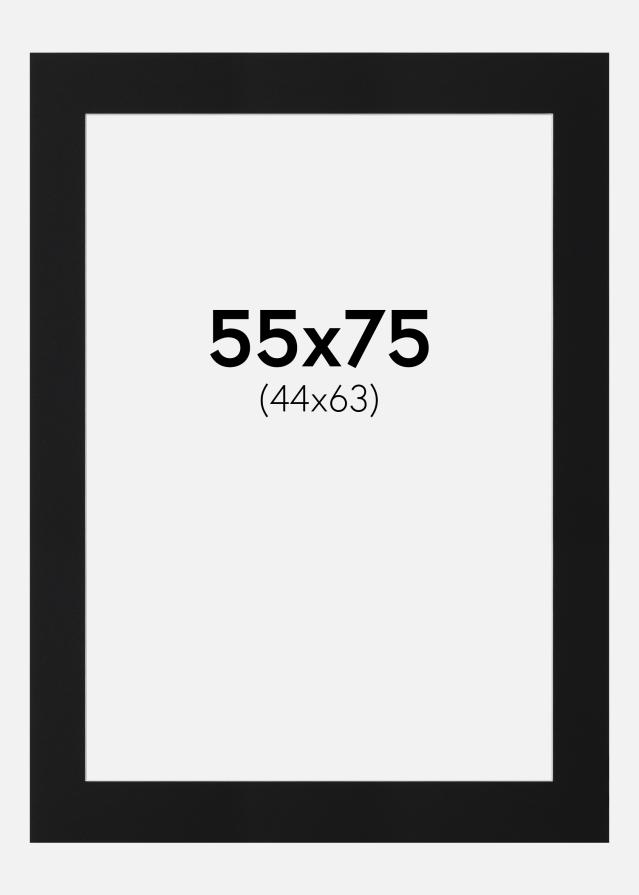 Pasparta Černý Standard (Bílé Jádro) 55x75 cm (44x63)