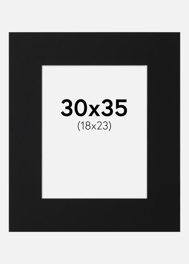 Pasparta Černý Standard (Bílé Jádro) 30x35 cm (18x23)