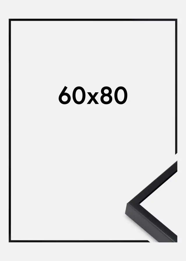 Hliníkový rám Akrylové sklo Cerná 60x80 cm