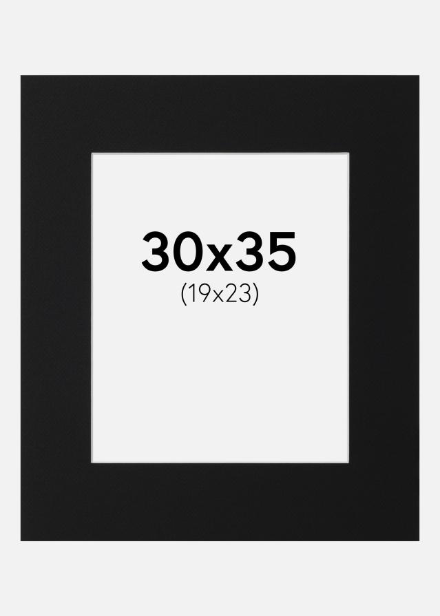 Pasparta Černý Standard (Bílé Jádro) 30x35 cm (19x23)