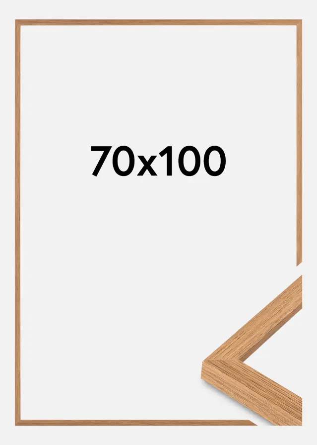 Rám Modern Akrylové sklo Teakové drevo 70x100 cm
