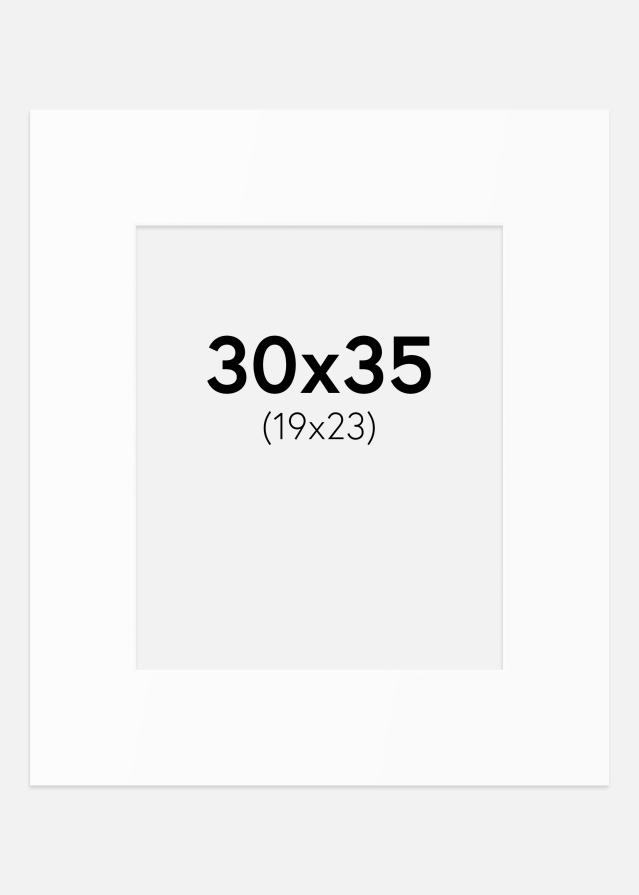 Pasparta Bílý Standard (Bílé Jádro) 30x35 cm (19x23)