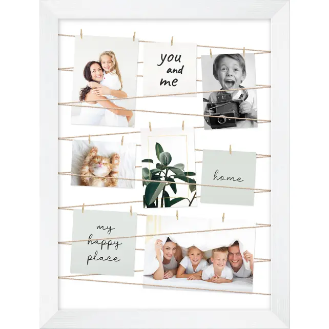 Fotogalleri Kolážový rám Bílá 50x70 cm