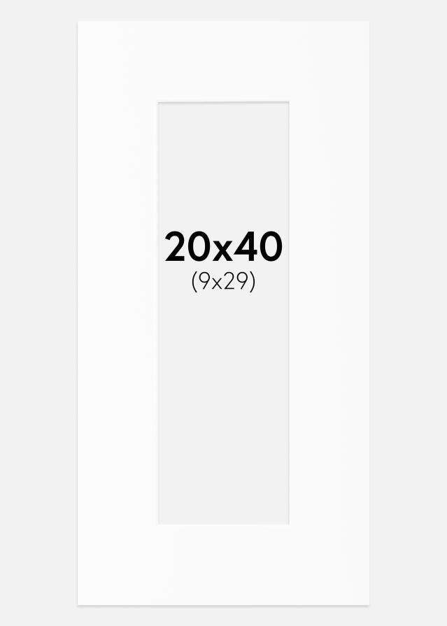 Pasparta Canson Bílá Bílý stred 20x40 cm (9x29)