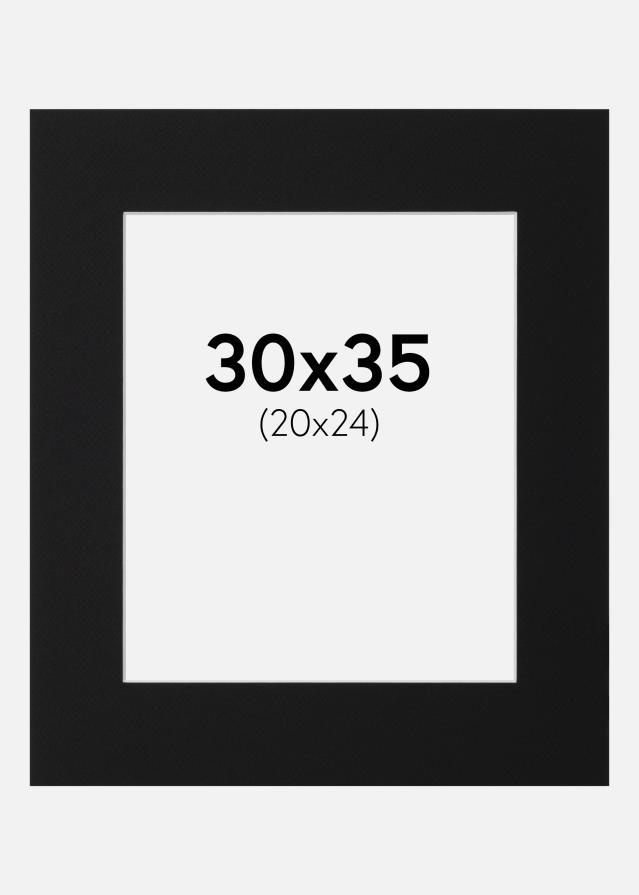 Pasparta Černý Standard (Bílé Jádro) 30x35 cm (20x24)