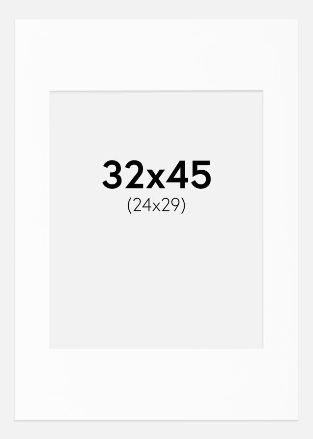 Pasparta Canson Bílá Bílý stred 32x45 cm (24x29)