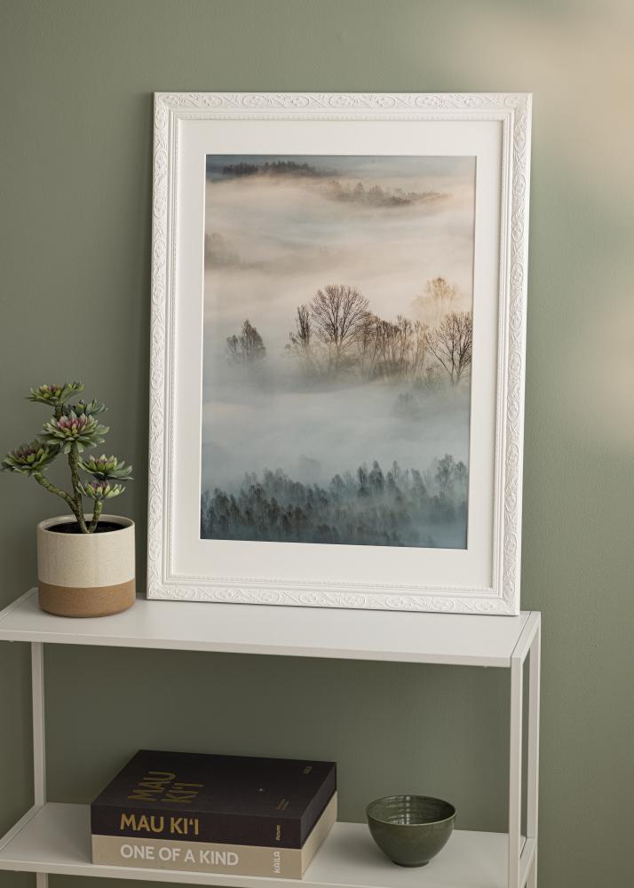 Rám Baroko Bílá 30x40 cm