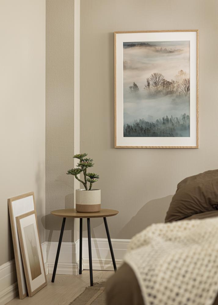 Rám Oslo Dub 60x80 cm - Pasparta Bílá 50x70 cm