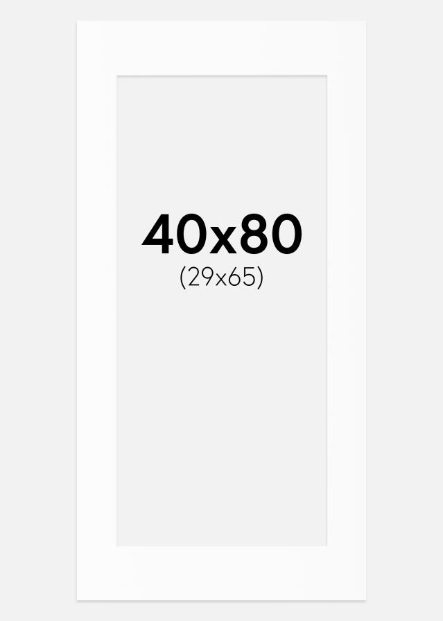 Pasparta Canson Bílá Bílý stred 40x80 cm (29x65)