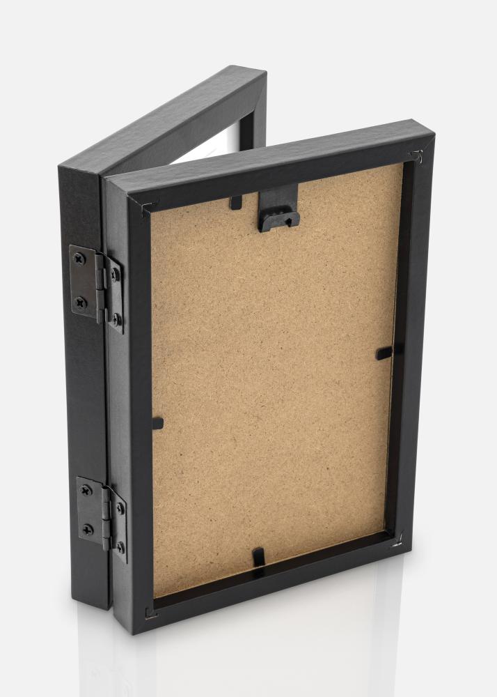 Skládací rám Černý 10x15 cm