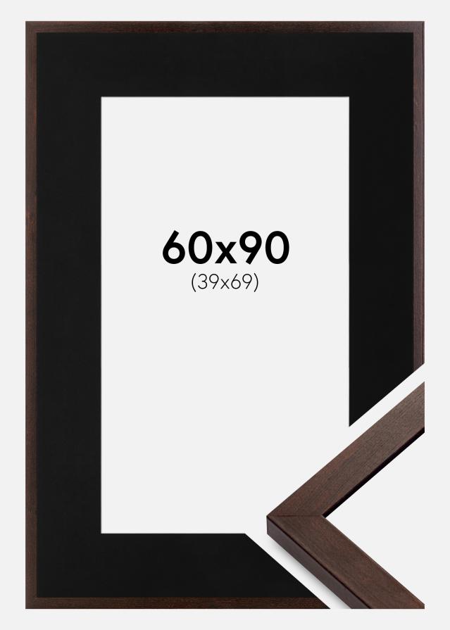 Rám Selection Vlašký orech 60x90 cm - Pasparta Cerná 40x70 cm