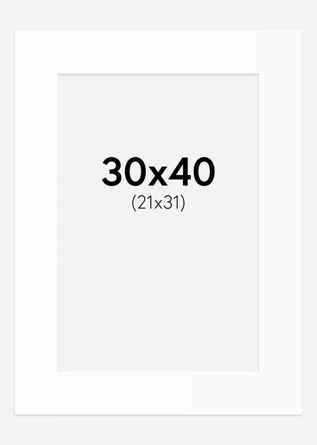 Pasparta Bílý Standard (Bílé Jádro) 30x40 cm (21x31)