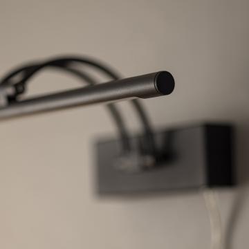 Gunnebo V962 LED osvetlení obrazu 37 cm - Cerná