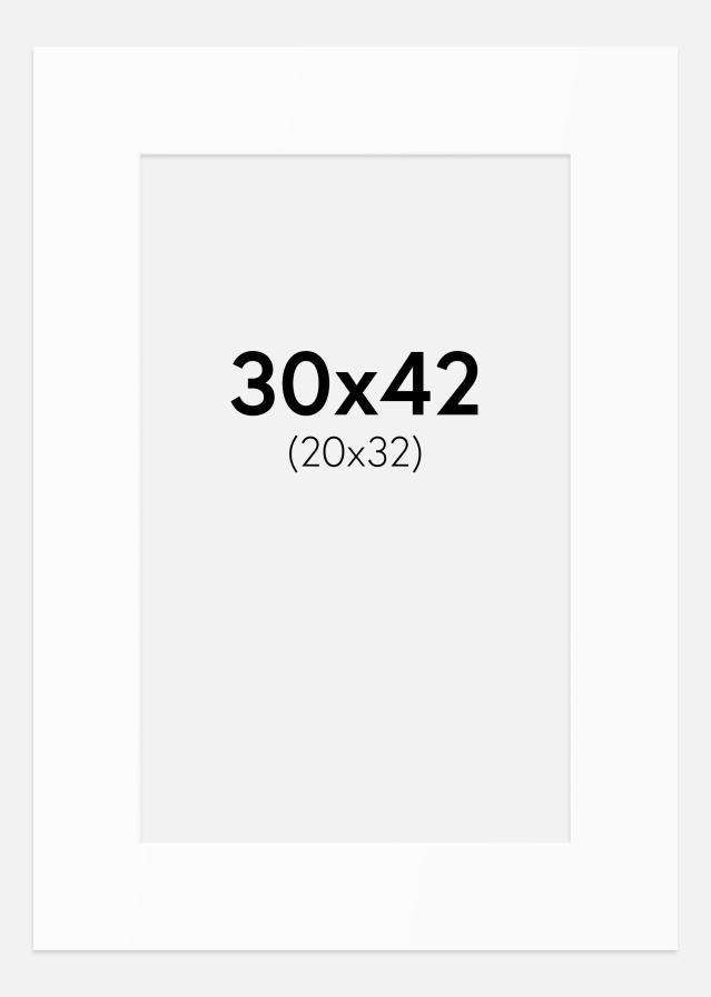 Pasparta Bílý Standard (Bílé Jádro) 30x42 cm (20x32)