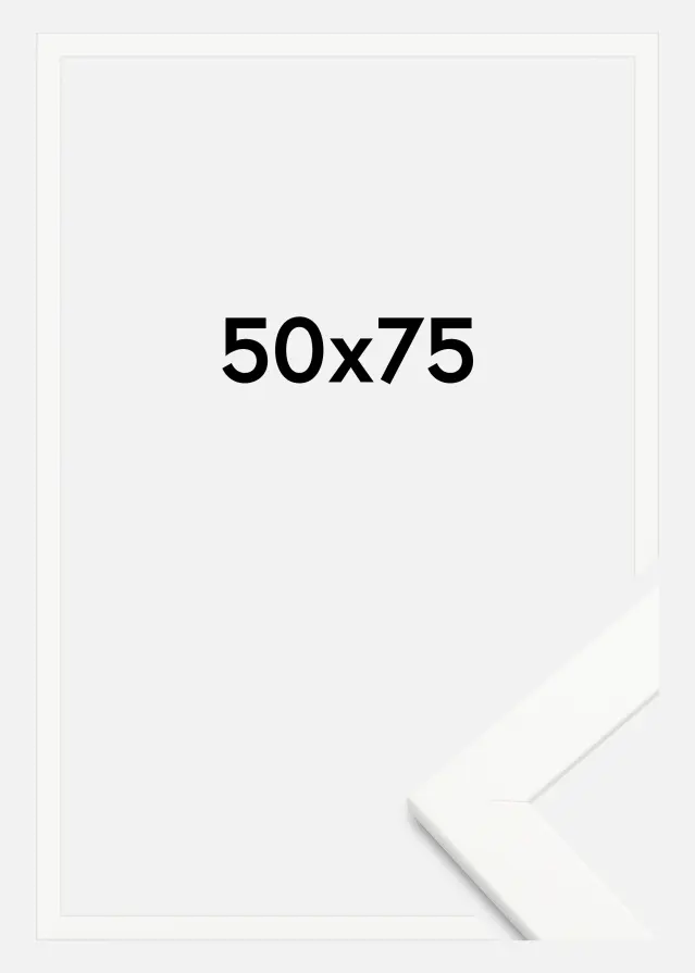 Rám Trendline Akrylové sklo Bílá 50x75 cm