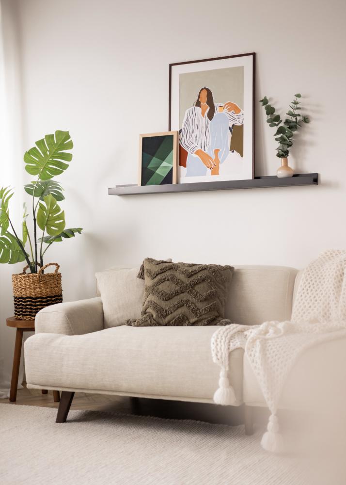 KAILA Police na obrazy Černá 130 cm