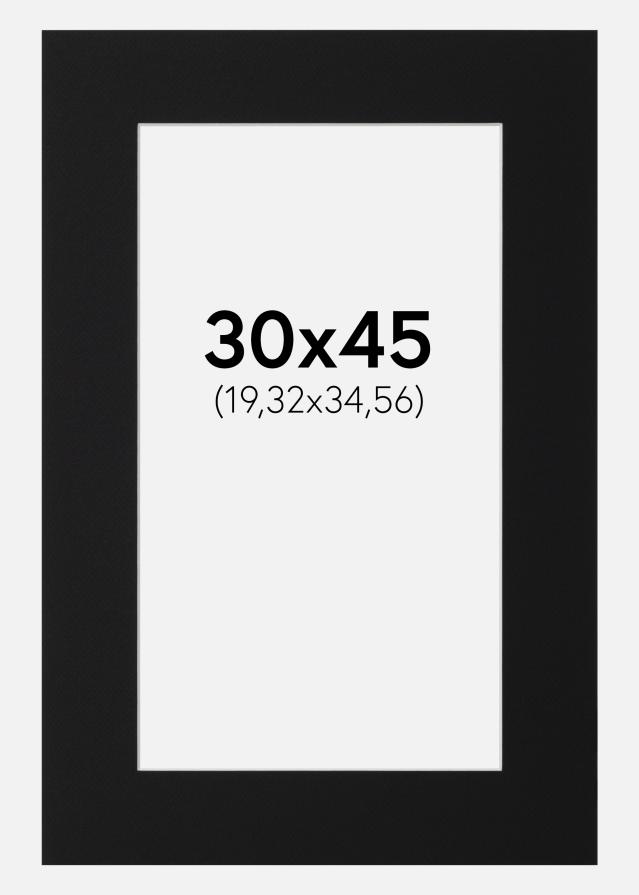 Pasparta Černý Standard (Bílé Jádro) 30x45 cm (19,32x34,56)