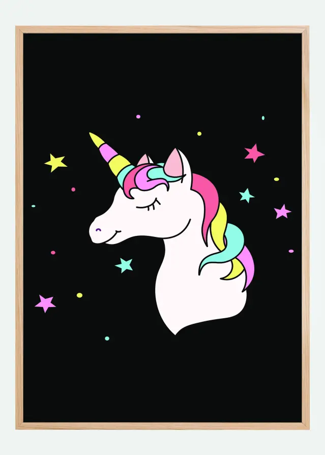 Unicorn Black Plakát