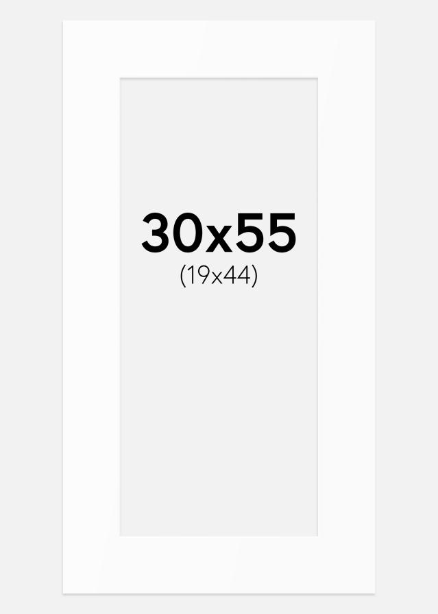 Pasparta Bílý Standard (Bílé Jádro) 30x55 cm (19x44)