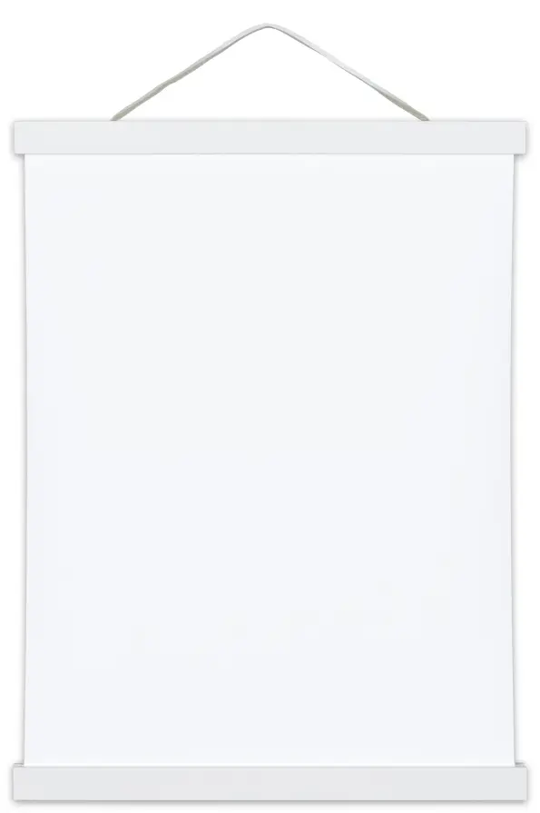 Vešák na plakáty Bílá - 40 cm