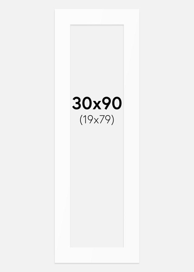 Pasparta Bílý Standard (Bílé Jádro) 30x90 cm (19x79)